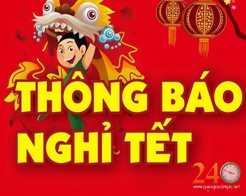 Quangcao24h.com.vn - Thông Báo Nghỉ Tết