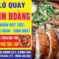 Lò Quay Kim Hoàng Gà Nướng Bánh Bao - Ba Rọi Nướng - Cá Lóc Nướng