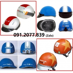 Sản xuất mũ bảo hiểm quà tặng in ấn số lượng từ 100 nón