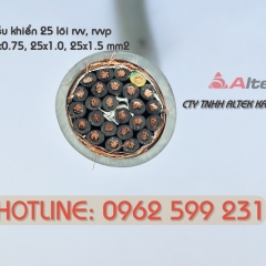 Cáp điều khiển Altek kabel 25 lõi 0.5 đến 1.5 mm2 