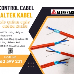 Cáp chống cháy chống nhiễu/ Cáp điện 2x1.0, 2x1.5, 2x2.5 mm2