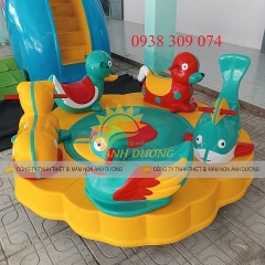 Mâm xoay trẻ em 5 con thú bằng nhựa Composite giá rẻ