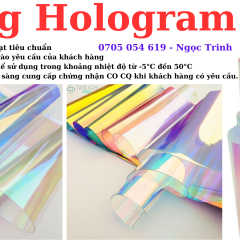 Màng Hologram PVC với màu sắc đặc biệt, lấp lánh