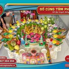 Mâm Cúng Mụ Cho Bé