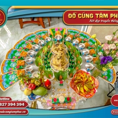 Mâm lễ đầy tháng trọn gói cho bé.