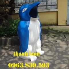 Thùng rác chim cánh cụt đẹp, thùng rác công viên, vỉa hè mới / LH 0963.839.593 Ms.Loan