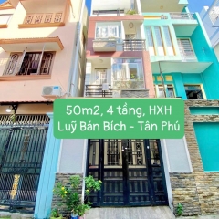 Bán Nhà 4 Tầng, Hẻm Xe Hơi 4m, Đường Lũy Bán Bích, Tân Phú.